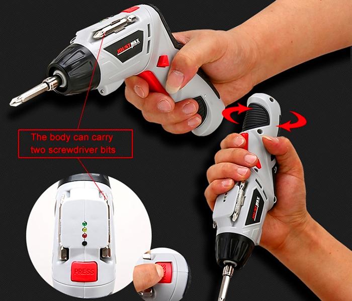 JMCT-810 High Quality 45 In 1 Rechargeable Cordless Electric Screwdriver Set 180° Foldable Hand Power Tool Offal - Zoom Image 6