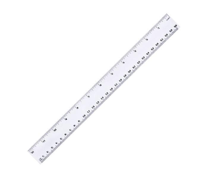 Panda PLR30 30cm Plastic Ruler - Clear - Zoom Image 2