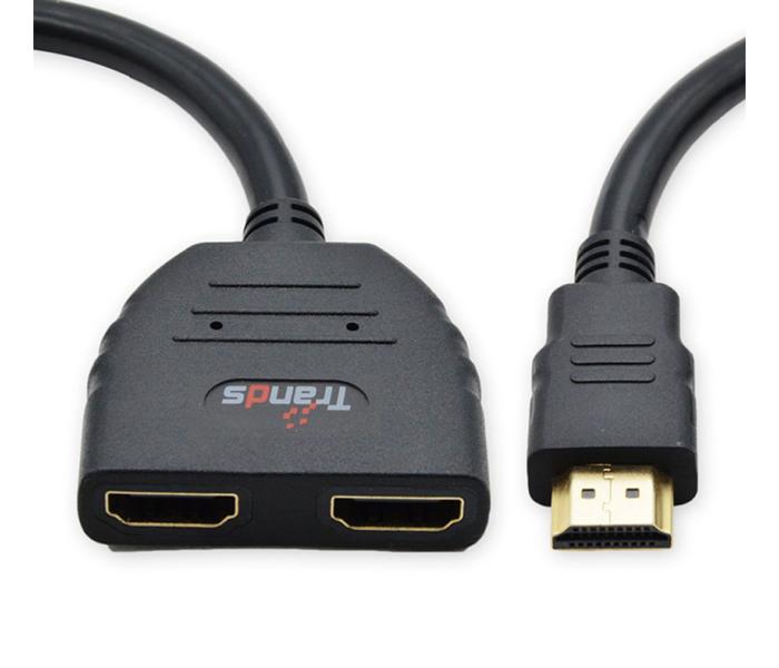 Trands TR-CA728 HDMI Male to Female HDMI Extension Cable - Black, 1 Meter - Zoom Image 1