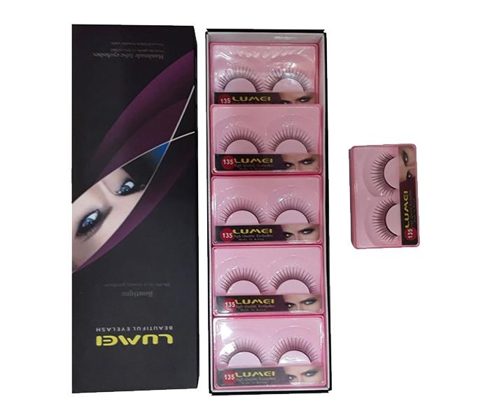 Top Lady 135 Fashion Eyelashes - Set of 5, Black - Zoom Image