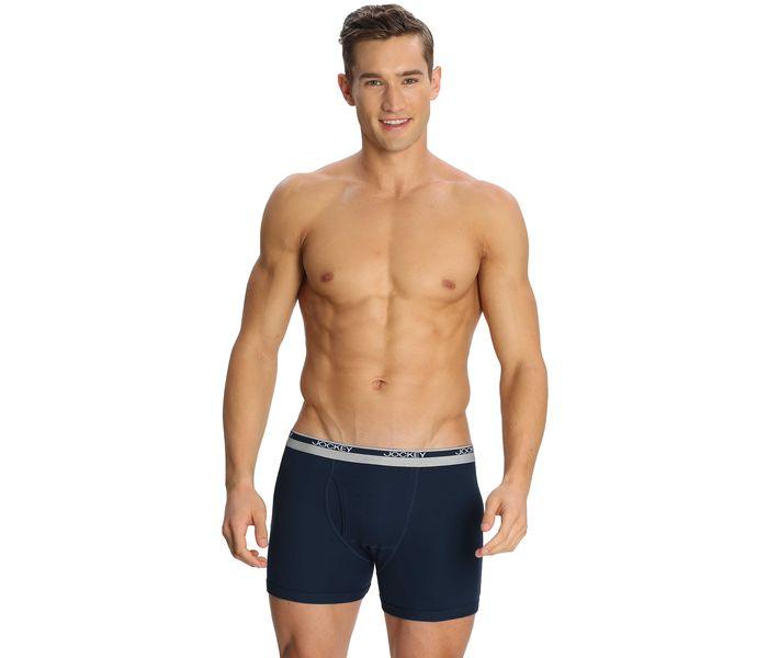 Jockey 8009-0210 Mordern Classic Boxer Brief, Navy/M - 2 Pieces Pack - Zoom Image 2