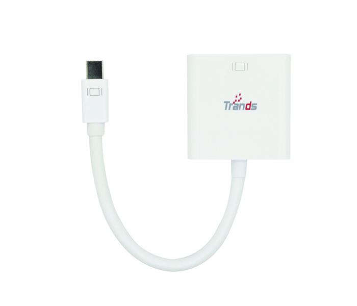 Trands TR-AD964 Mini Display Port Male to VGA Female Converter Adapter - White - Zoom Image 2