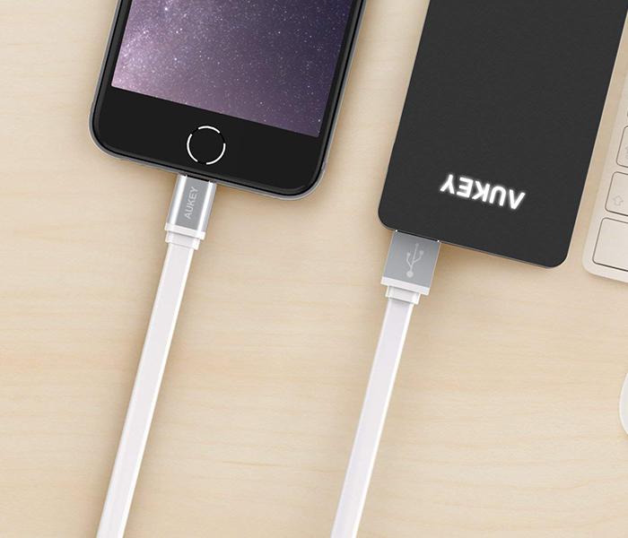 AUKEY CB-D15 2m MFI Lightning Cable - White - Zoom Image 5