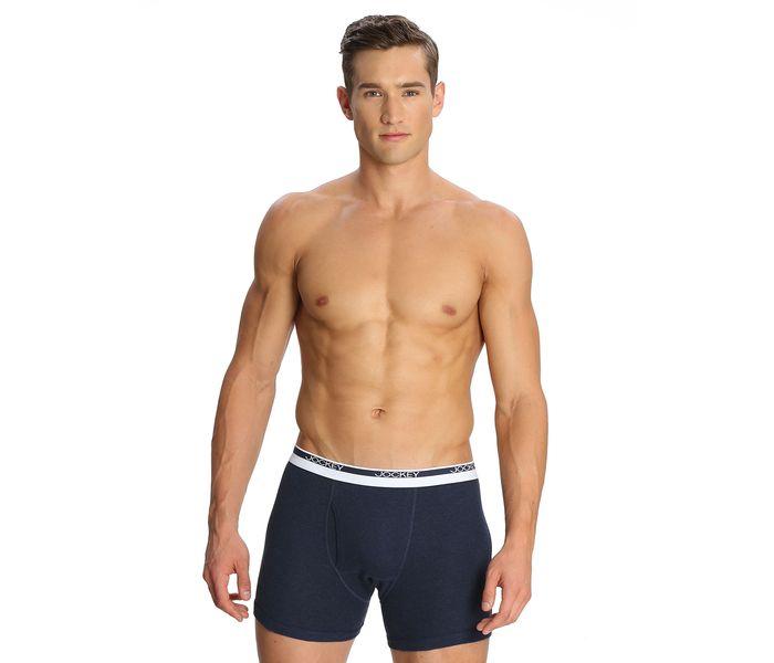 Jockey 8009-0210 Mordern Classic Boxer Brief, Ink Blue Melange/S - 2 Pieces Pack - Zoom Image 1