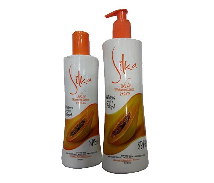 Silka 2 Piece Papaya Skin Whitening Lotion with SPF6 - Zoom Image