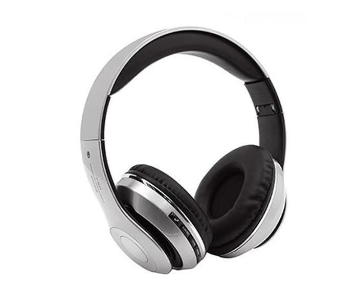 STN-16 Wireless Bluetooth Extra Bass Over-Ear Headphones With Mic - White - Zoom Image 2