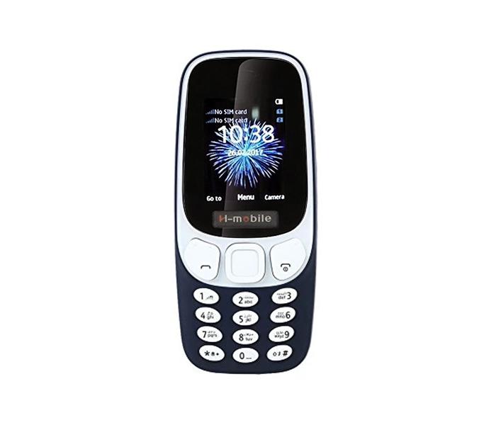 H-mobile 3310 1.7-inch Dual SIM 2G 0.3MP Camera Phone - Blue - Zoom Image 4