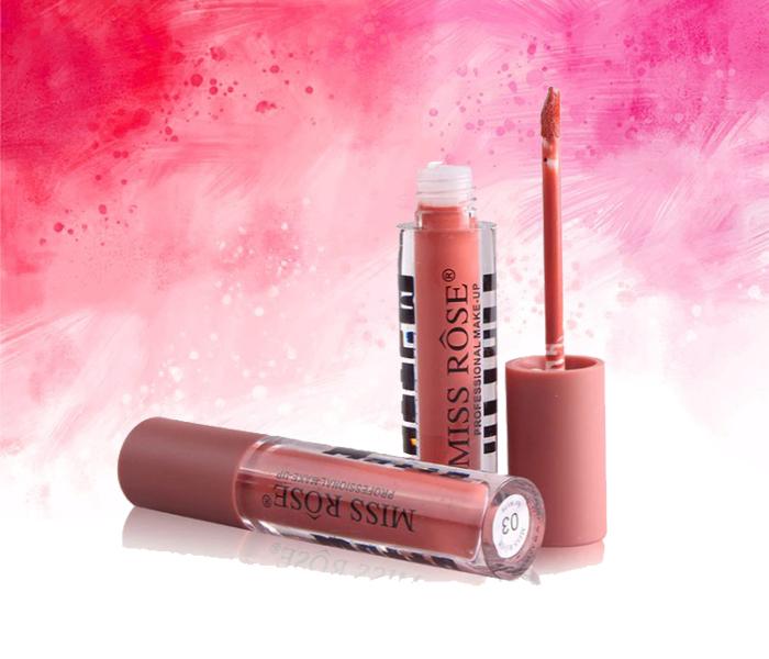 Miss Rose MRML08 Moisturizer liquid matte lipstick 03 Pink - Zoom Image 1