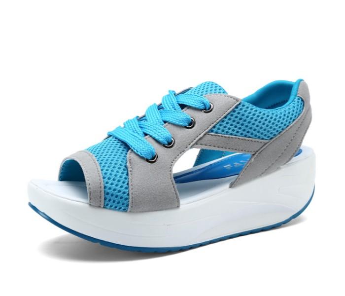 Breathable EU 38 Exercise Shoes for Women's Light Blue - Zoom Image 2