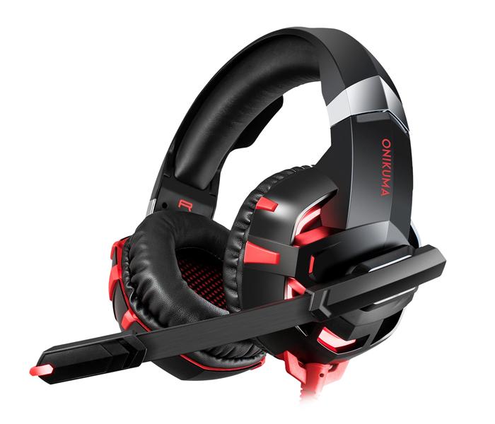 Onikuma K2 PRO Gaming Headphone RED - Zoom Image 2