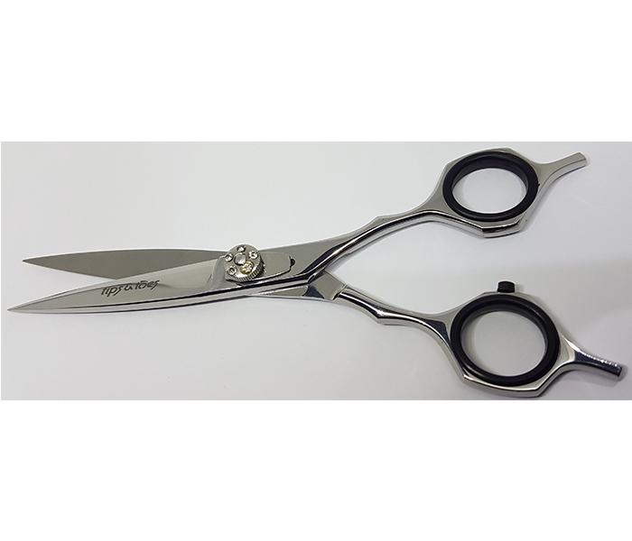 Tips & Toes TT-0726 Stainless Steel Mirror Finish Double Finger Rest Professional Barber Razor Shears - Zoom Image 2