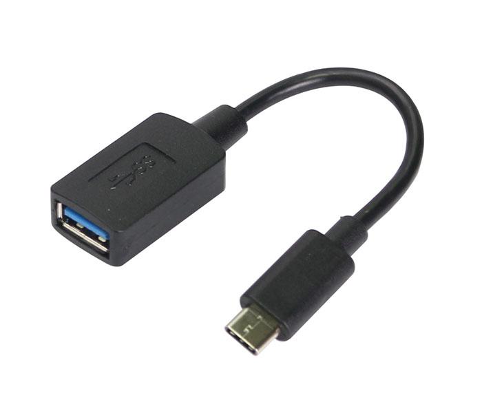 Trands TR-CA903 Type C Male to USB 3.0 Female Converter Adapter Dongle - Black - Zoom Image 1