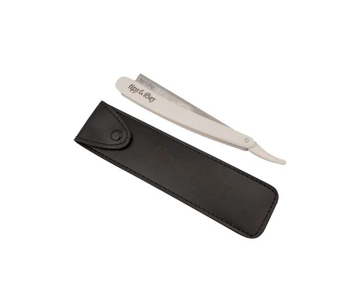 Tips & Toes TT-0646 Stainless Steel Professional Straight Razor - White - Zoom Image 3