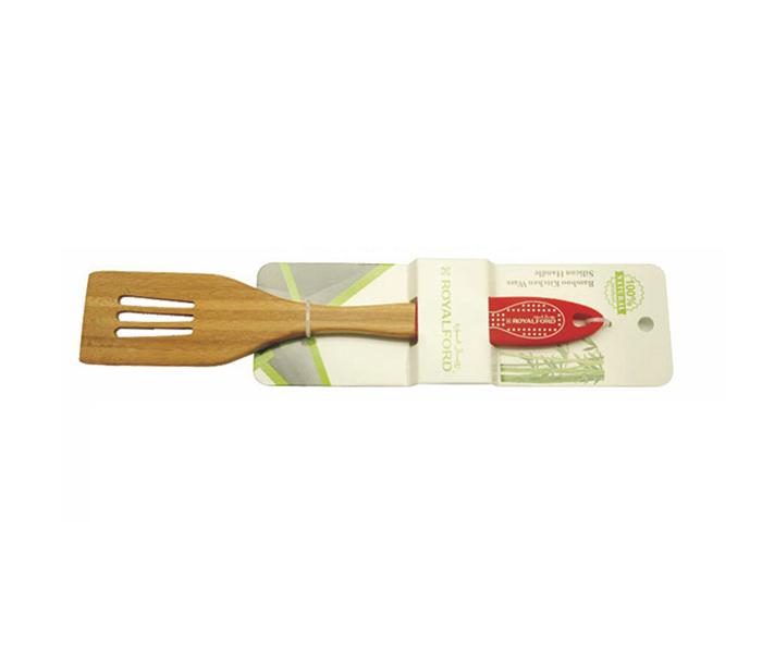 Royalford RF7312 Wooden Slotted Spatula - Zoom Image