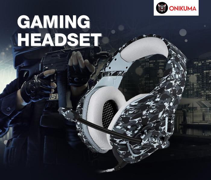 Onikuma K1 Gaming Headphone - Army Black - Zoom Image 1