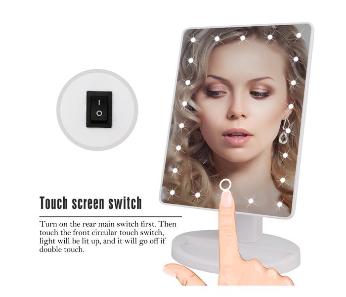 Portable Large LED Mirror  with 22 LED - Zoom Image 3