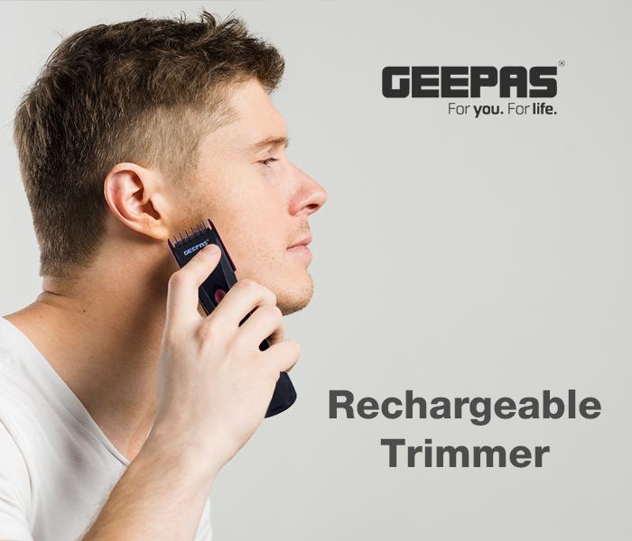 Geepas GTR31N Rechargeable Travelling Trimmer, Black - Zoom Image 4