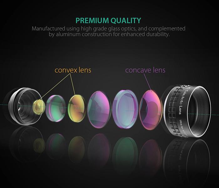 AUKEY PL-BL01 Optic Pro 2X Telephoto Lens - Zoom Image 1