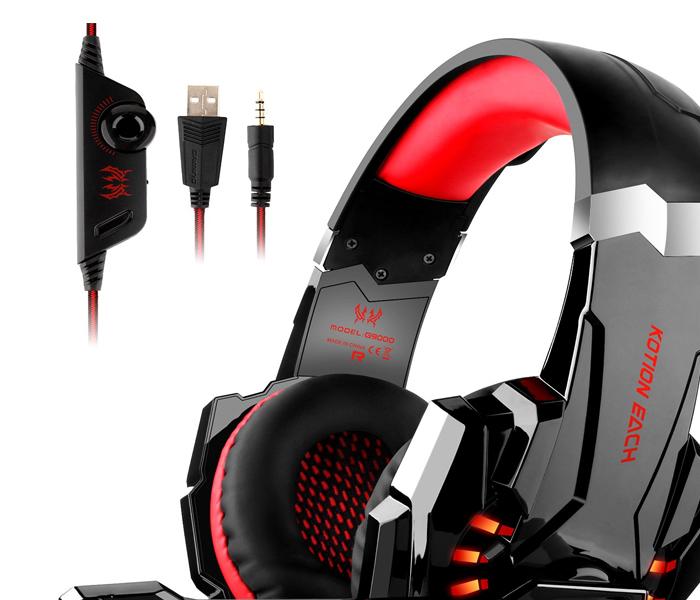 KOTION EACH G9000 HEADPHONE - RED - Zoom Image 3