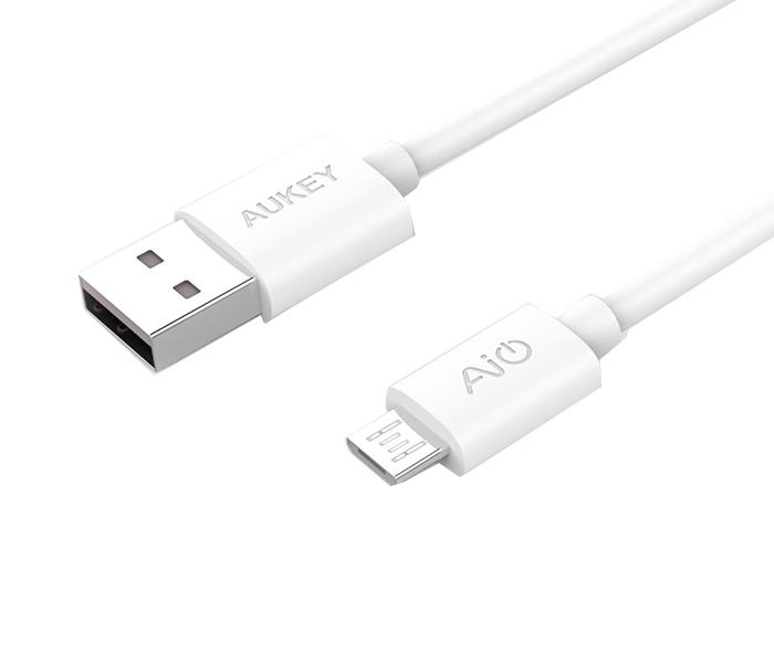 AUKEY CB-D10 20AWG Qualcomm Quick Charge 2.0 & 3.0 Micro USB Cable - 3 Pieces, White - Zoom Image 5