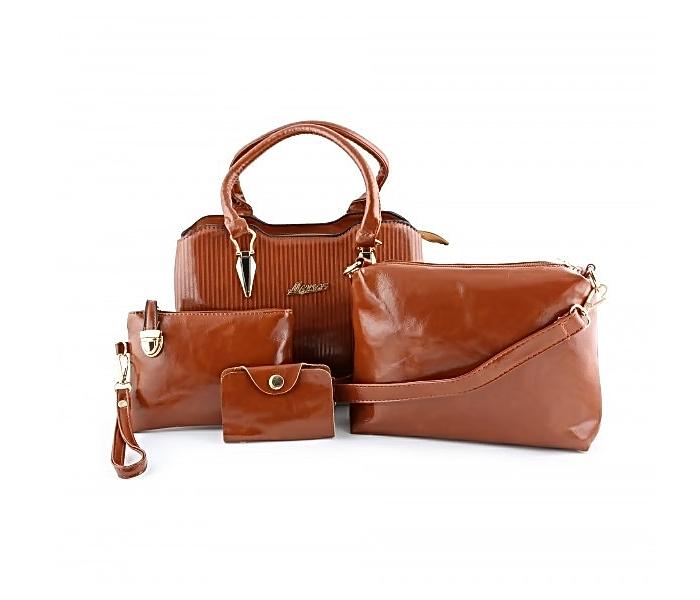 MYNES Leather Satchel Set 4 Bags - ACE-17-BROWN - Zoom Image 2