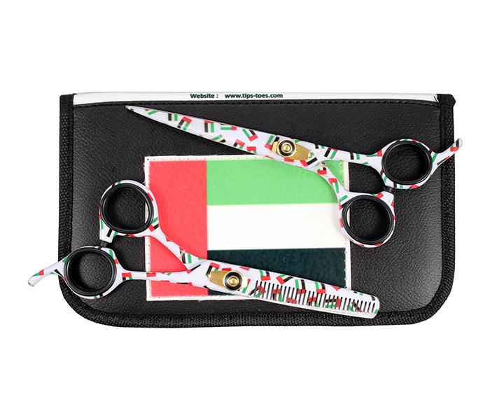 Tips & Toes TT-0732A Combo UAE National Day Professional Hairdresser Scissors Set - Zoom Image 1