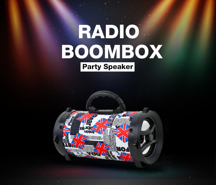 Portable radio Digital Boombox with MP3, TF, USB, FM Radio 31480 Multicolor - Zoom Image 3