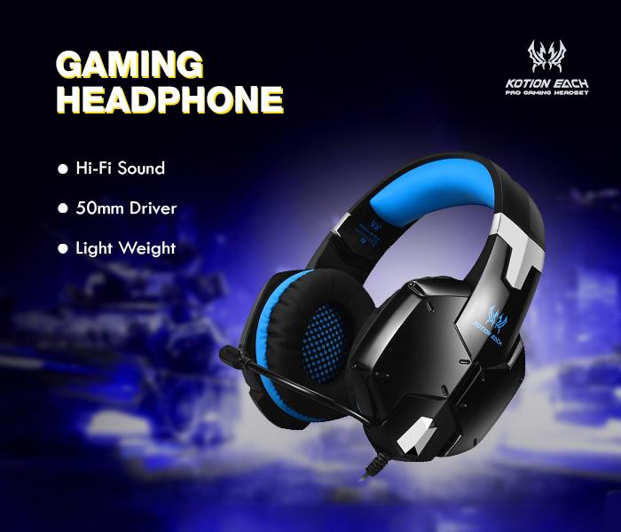 KOTION EACH G1200 HEADPHONE - BLUE - Zoom Image 6