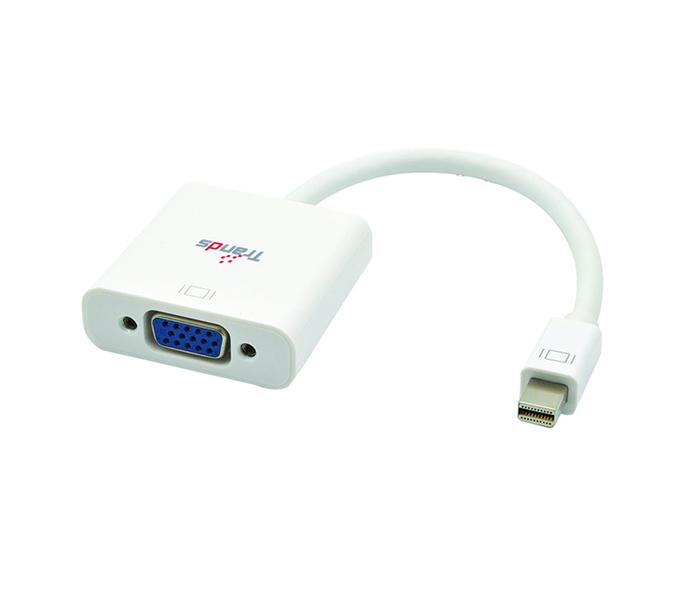 Trands TR-AD964 Mini Display Port Male to VGA Female Converter Adapter - White - Zoom Image 3