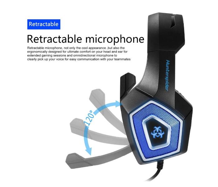 HUNTERSPIDER V 1 HEADPHONE - BLUE - Zoom Image 4