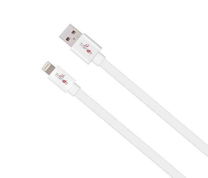 Trands TR-CA969 MFi Certified Lightning Cable for iPhone - white, 2 Meter - Zoom Image 2