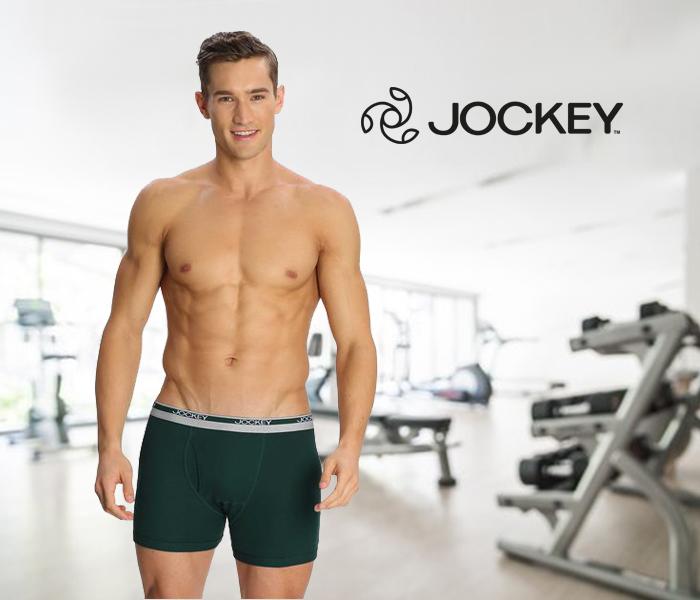 Jockey 8009-0210 Mordern Classic Boxer Brief, Bottle Green/XXL - 2 Pieces Pack - Zoom Image 2