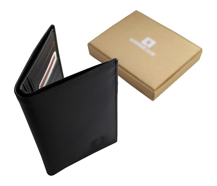 Leather Leaf LL-005 Genuine Leather Long Wallet For Men- Black - Zoom Image 4