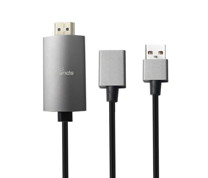 Trands TR-CA659 2-in-1 MHL Cable with Lightning & Micro USB Connectors - 2 Meter - Zoom Image 3