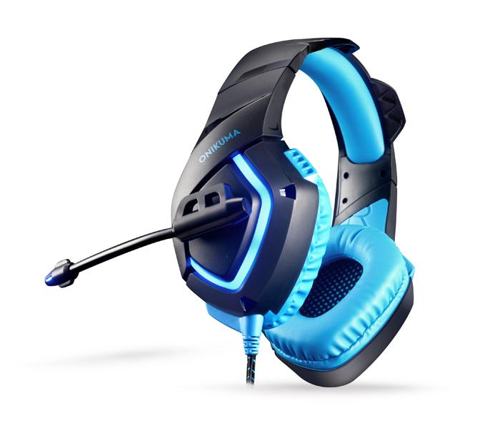 ONIKUMA K1 LED HEADPHONE - BLUE - Zoom Image 3