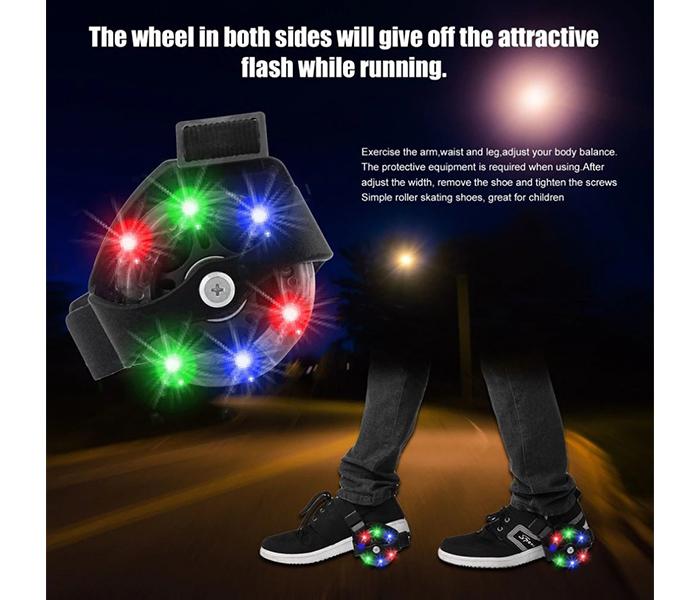 Flashing Roller Skating Whirlwind Pulley for Shoes - Blue, 1 Pair - Zoom Image 6