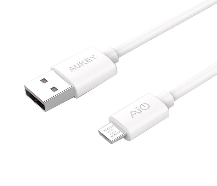 AUKEY CB-D9 2m Micro USB Cable - White - Zoom Image 1