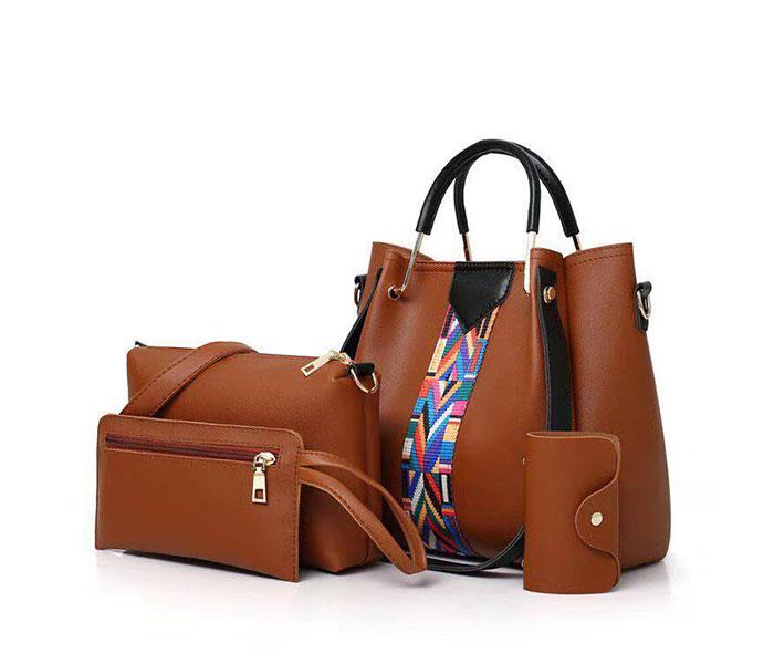 Ladies Luxury Bag 4 pcs Set JA077 - Brown - Zoom Image 1