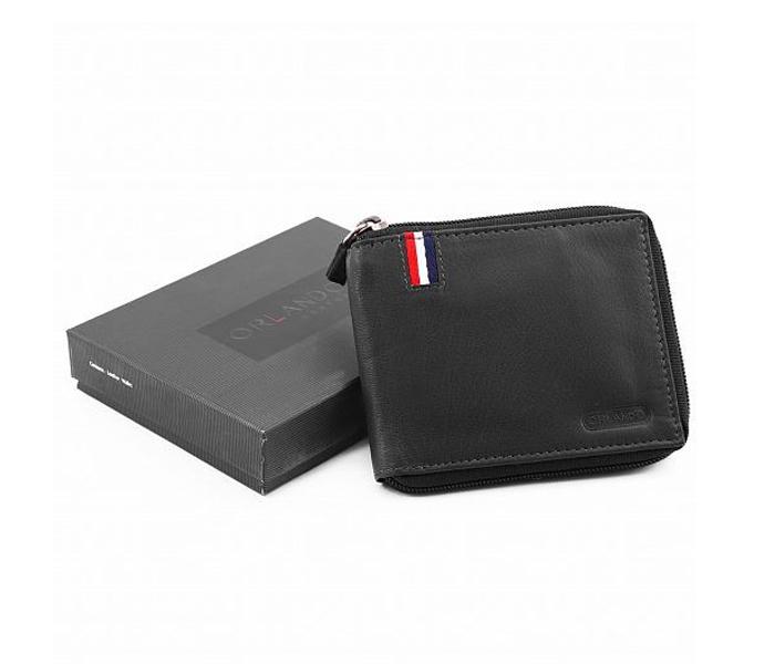 ORLANDO Black Leather Wallet for Men - ORLANDO 208 BLK - Zoom Image 4