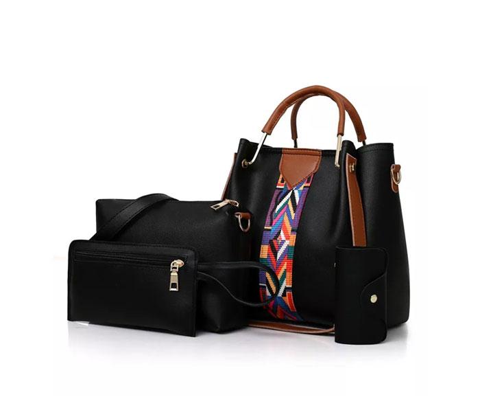 Ladies Luxury Bag 4 pcs Set JA075 - Black - Zoom Image 1