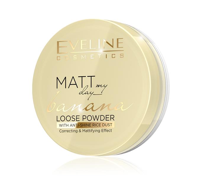 Eveline Cosmetics Matt My Day Banana Correcting &amp; Mattifying Loose Powder With Rice Dust - Zoom Image