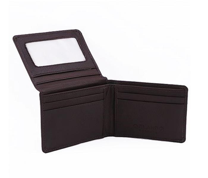 ORLANDO Brown Leather Wallet for Men - ORLANDO 221 BRN - Zoom Image 3