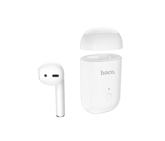 Hoco E39 Wireless Earphone with Mic - White - Zoom Image 2