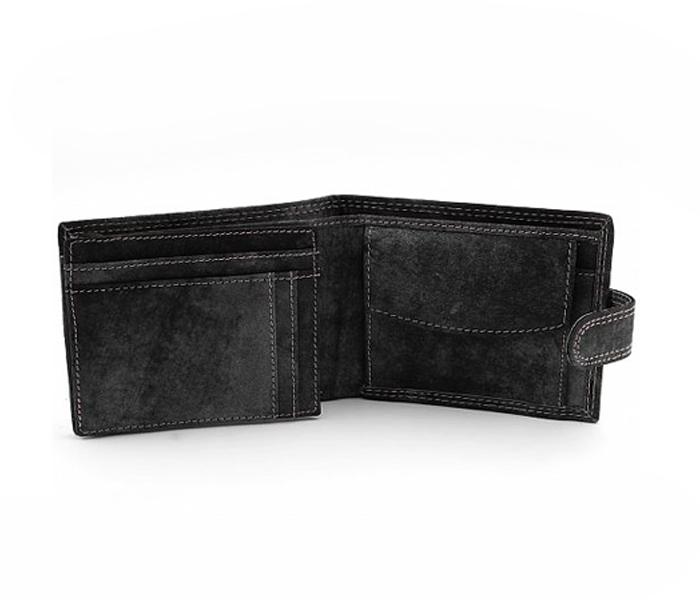 Today&#039;s Fashion Black Leather Wallet For Men - TF 218 BLK - Zoom Image 4