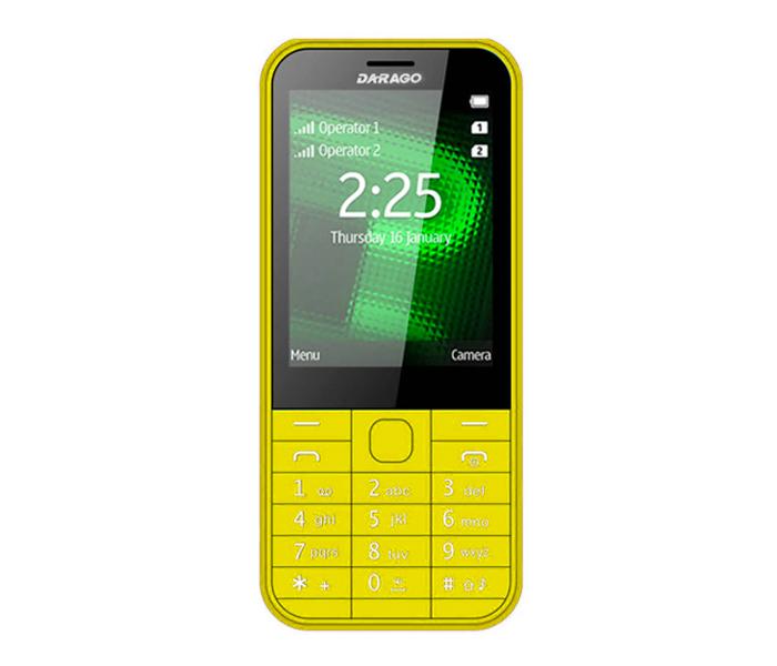 Darago 225 2.8 Inch Dual Sim Camera Mobile with Wireless FM Yellow - Zoom Image 3