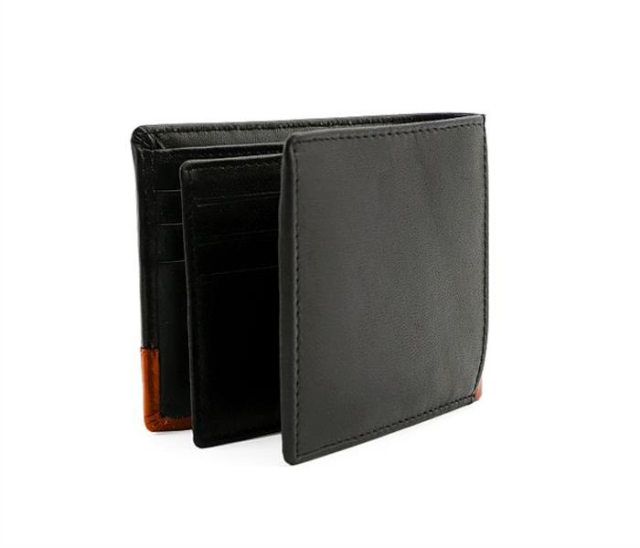 Today&#039;s Fashion Black Leather Wallet For Men - TF T4 BLK - Zoom Image 2