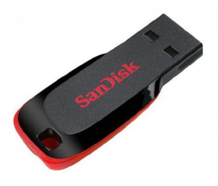 SanDisk SD16 Cruzer Blade 16GB USB 2.0 Flash Drive Black - Zoom Image 1