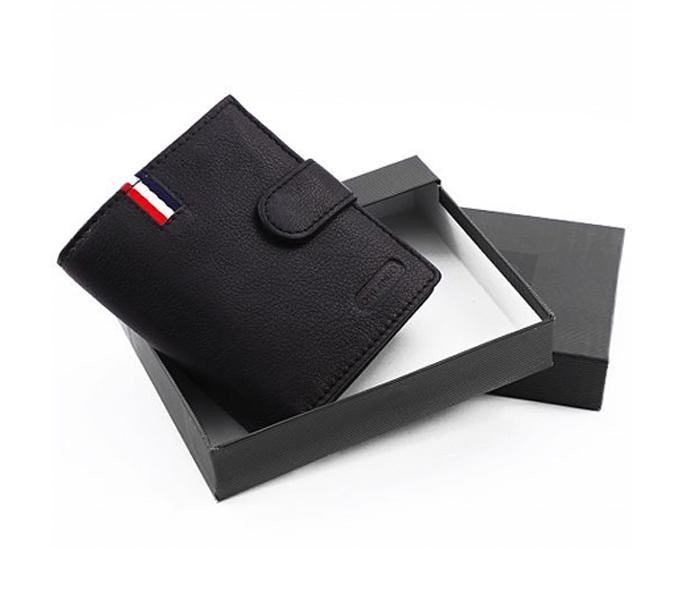 ORLANDO Black Leather Wallet for Men - ORLANDO 220 BLK - Zoom Image 4