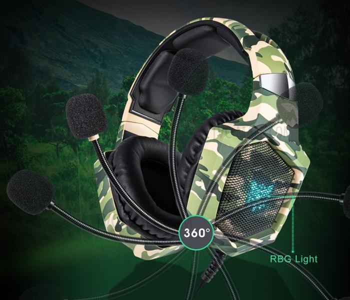 Onikuma K8 Gaming Headphone - ARMY GREEN - Zoom Image 3