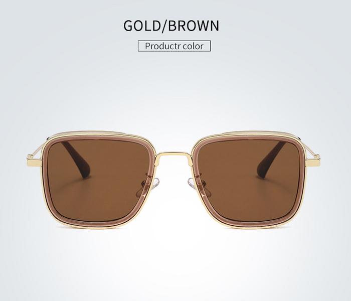 Kabir Singh Side Shield Design Sun Shades - Gold/Brown - Zoom Image 1